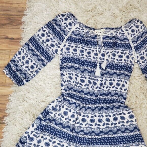 Miss Love Women's Jumpsuit Romper Shorts Blue - Picture 2 of 6